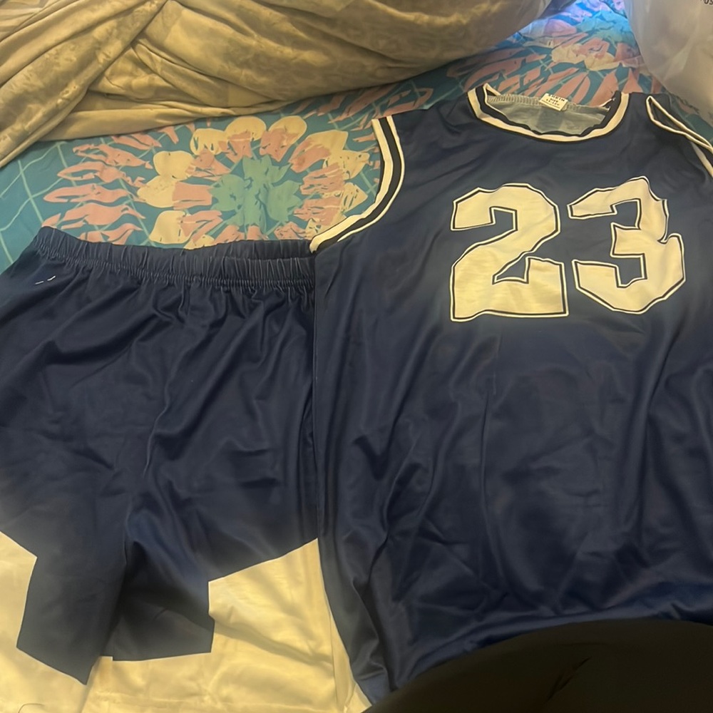 Blue little boys outfit